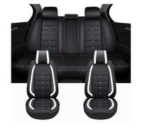 APNWVFO Coche Fundas Asientos para Mitsubishi L200 para ASX para Outlander para Eclipse para Cross para Lancer X para Pajero para Deportivo Fundas Asientos Coche(Stanard-Black White)