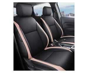 APNWVFO Coche Fundas Asientos para Mitsubishi para Eclipse para Cross para Lancer X para ASX para Outlander para Pajero para Fundas Asiento Coche Deportivo(Full Set-Black Pink)