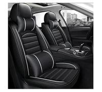 APNWVFO Coche Fundas Asientos para Outlander para ASX para Eclipse para Lancer para Pajero para Sport para Zinger para Galant para Triton Funda Asiento Coche(Black White Pillow)