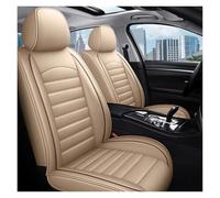 APNWVFO Coche Fundas Asientos para Outlander para ASX para Eclipse para Lancer para Pajero para Sport para Zinger para Galant para Triton Funda Asiento Coche(Beige 5 Seat)