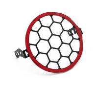 APNWVFO Cubierta Faro Motocicleta Para KOVO Para Bristol Para Veloce 500 Protector De Faros De Motocicleta Soporte Parrilla Máscara Cubierta Protectora(Red black)
