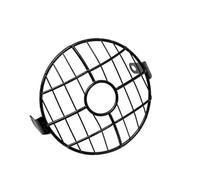 APNWVFO Cubierta Faro Motocicleta Protector Universal Faros Para Motocicleta CG125 GN125 Lámpara Luz Motocicleta 6,5 Pulgadas Cubierta Metal Máscara Parrilla Malla(Grey)