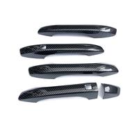 APNWVFO Para Kia K5 Para Optima 2021 2022 2023 Estilo De Fibra Carbono Manija Puerta Exterior Moldura Cubierta Embellecedora Cerradura Inteligente Coche Manija Puerta Exterior(Carbon)