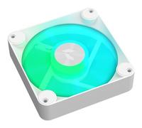 APNX FP1-120 Ventilador ARGB de rendimiento blanco, 120 mm, ancho de marco de 30 mm, PWM 500-1600 RPM, alto flujo de aire, rodamiento hidráulico, almohadilla gruesa que absorbe los golpes, para