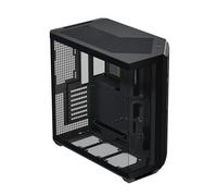 APNX V1 - Carcasa de PC ATX de Doble cámara con Flujo de Aire de Media Torre, Paneles de Vidrio panorámico, 10 Ranuras para Ventilador, Soporte de radiador de 360 mm, Entrada Angular Frontal de 16 cm