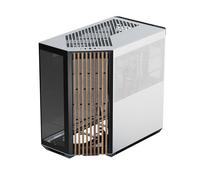 APNX V1 - Carcasa de PC ATX de doble cámara con flujo de aire de torre media, paneles de vidrio panorámico, 10 ranuras para ventilador, soporte de radiador de 360 mm, entrada angular de 16 cm x 2,