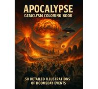 Apocalypse: Cataclysm Coloring Book: 50 Dark Illustrations of Global Collapse and Mass Extinction (The Post-Apocalypse Coloring Saga)