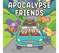 Apocalypse Friends Coloring Book: Hilarious Survival Scenes with Cozy Post-Apocalyptic and Comedic Wasteland Adventures Coloring Pages for Teens, Adults to Relieve Stress
