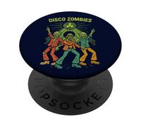 Apocalypse Zombie Dance Joke Retro Disco Party Disco Ball PopSockets PopGrip Adhesivo