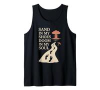 Apocalypso Humor Oscuro Playa Rave Fin del Mundo Meme Puesta de Sol Camiseta sin Mangas