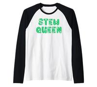 Apodos irlandeses inspirados en Comida Stew Queen Hombres, Mujeres y niños Camiseta Manga Raglan