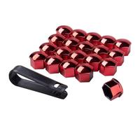 APOINBV Cubre Tornillos Llantas, para Fiat Fiorino Qubo/Fiat Fiorino Combi 2008-2016 Tapones Tuercas Rueda Protector Pernos Hexagonales Herramienta Extracción Accesorios,C 17MM