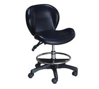APOIUO Taburete Auxiliar Tipo Silla De Montar con Brazo Giratorio Y Respaldo Ergonómico, Taburete Tipo Silla De Montar con Respaldo Curvo, Taburete Giratorio Tipo Silla(B)