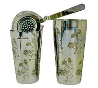 Apolliner:Coctelera Boston,Set de Cocteleria,cocktail shaker,Juego deCoctelera,kit coctelería,juego coctelera profesional 750/550 millilitros/FILTRO DE REGALO,Coctelería, Kit,Elegante Caja de Regalo.