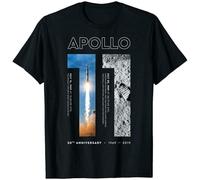 Apollo 11 50th Anniversary Tshirt Moon Landing 1969 2019 T-Shirt Black 3XL