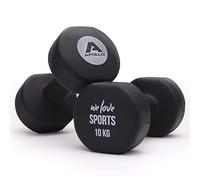 Apollo Juego de mancuernas 2 x 10 kg, pesas para entrenamiento de fuerza, dumbbells