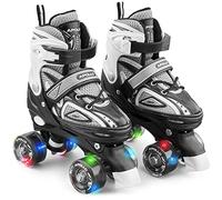 Apollo Patines 4 Ruedas Super Quad X Pro - patín para Niños y Adolescentes - Patines de Ruedas LED - Cómodos para Niña o Niño, Ideales para Principiantes
