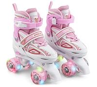 Apollo Patines 4 Ruedas Super Quad X Pro - patín para Niños y Adolescentes - Patines de Ruedas LED - Cómodos para Niña o Niño, Ideales para Principiantes