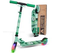 Apollo Patinete LED Moonracer City Scooter con suspensión, patinete plegable para niños a partir de 4 años, patinete deportivo ajustable, perfecto como scooter