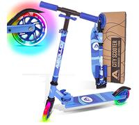 Apollo Patinete Niño LED Moonracer - Patinete Urbano con Suspensión - Patinete Evolutivo Plegable para Niños de 4+ - Patinetes para Niños de Altura Ajustable - Patinete Deportivo