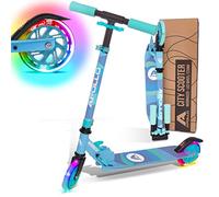 Apollo Patinete Niño LED Moonracer - Urbano Con Suspensión - Evolutivo Plegable Para Niños de 4+ - Altura Ajustable - Deportivo