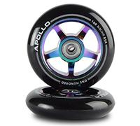Apollo Ruedas Stunt Scooter - Dos Ruedas Profesionales de 100mm con núcleo de Aluminio - 2X rodamientos de Bolas ABEC 9, Rueda para Patinete Ruedas de Recambio adecuadas para Stunt