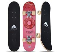 Apollo Skateboard Niño, Monopatín Niño con Cojinetes ABEC 3 y Ejes de Aluminio, Skate Completo con Diseños Geniales, Monopatines para Niños a Partir de 3 Años