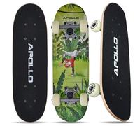 Apollo Skateboard Niño, Monopatín Niño con Cojinetes ABEC 3 y Ejes de Aluminio, Skate Completo con Diseños Geniales, Monopatines para Niños a Partir de 3 Años
