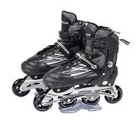 Apollo Super Blades Pro Skate RX Patines en línea, tamaño Ajustable (41 - 45), Patines para niños y Adultos, Unisex, Pro Skate RX - Schwarz Gr: XL (41-45)