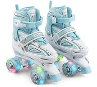 Apollo Super Quad X Pro - Patines de 4 Ruedas LED para Niños y Adolescentes - Cómodos, Ideales para Principiantes
