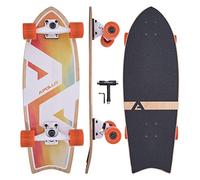 Apollo Surf Skate para Niños a Partir de 6 Años | Mini Longboard Cruiser para Niños | Mini Skate Cruiser para Entrenamiento de Surf | Carving y Pumping | Ejes Surf Skateboard Adulto