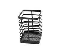 apollo THE HOUSEWARES BRAND Soporte para Utensilios de Hierro Plano, Negro, Talla única