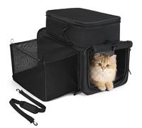 apollo walker Mochila para perros y gatos para mascotas pequeñas (capacidad de carga 2-15 kg) - Respaldo acolchado para perros, bolsa de malla transpirable para mascotas, senderismo, viajes, verde