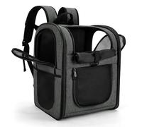 APOLLO WALKER Mochilas para Gatos y Mochilas Perros, para Mascotas Gato Pequeñas (Capacidad de Carga: 5-12 kg, 32 L x 30 W x 42 H),Transportin Gato,Ideal Senderismo Viajes al Aire Libre(Gris)