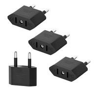 ApollOptimum Adaptador de Enchufe EE.UU. a Francia, Europa (EU), Negro, Tipo A