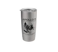 Apolo 11 Moon Landing 57 Aniversario Espacio 1969 2026 Julio Vaso térmico de acero inoxidable de doble pared