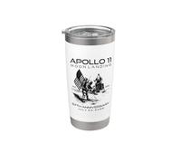 Apolo 11 Moon Landing 57 Aniversario Espacio 1969 2026 Julio Vaso térmico de acero inoxidable de doble pared