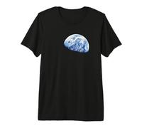 Apolo 8 Luna Salida Tierra Órbita Lunar Foto Camiseta Premium