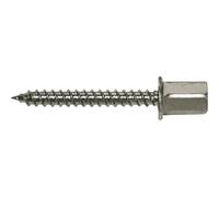 Apolo 9845Trbp - Tornillo Rosca Madera Tipo Trbp 5,5X45 Cabeza Manguito M8 Acero Cincado, 50 Unidades