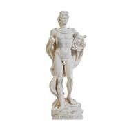 Apolo Dios De La Música Poesía Arte Escultura Estatua de alabastro 23cm