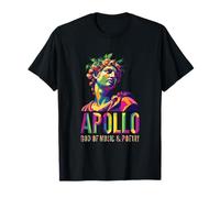Apolo Dios De La Música Y Poesía Mitología Griega Retro Pop Art Camiseta