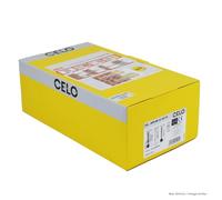 Apolo Mea 98120Mfrst - Taco de Nylon Largo Multimaterial Mfr Sb 8-120 Tx Avellanado, Con Tornillo Avellanado, Cincado, 50 Unidades