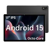 ApoloMedia Tablet de 11 pulgadas, Android 14 2025 con procesador Octa-core, 8 GB + 128 GB, expansión de 1 TB, tableta grande HD IPS, WiFi 6 y BT5.0, compatible con GMS (gris)