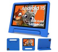 ApoloSignage Tablet Android 15 Kids 2025, pantalla HD de 10 pulgadas, procesador Octa-Core, 8 GB de RAM, 64 GB de ROM (expandible a 1 TB), con espacio para niños, controles parentales, batería de