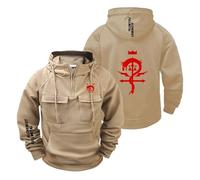 APOMBOP Sudadera con Capucha para Hombre Cómoda Estampada F.u.ll.me.t.al Al.ch.e.mi.st Ropa Deportiva Jersey Calle Chaqueta Y Media Cremallera Abrigo Liso-KQSe||l