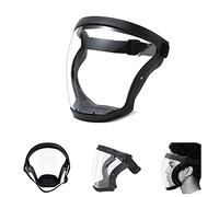 Apomkjoe Super Protective Face Shield - Full Shield Visor, Durable Transparent Face Mask Clear, HD Anti-vaho Reusable Face Protective Cover - para hombres y mujeres (negro)