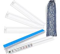 APOMNG 4 Atiles de Mahjong + Bolsa - Alineación Automática 70% Más Grueso Impermeable para Fichas Estándar No para Grandes,Blanca