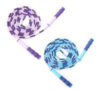 APOMOONS 2 Piece Beaded Cuerda Saltar, Tangle Free Jump Rope Kids, 2.8M Fast Adjustable Fitness Cuerda de Saltar, Workout, Fitness, School Jump Rope for Adults and Kids