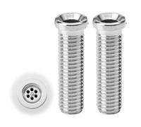 APOMOONS 2 Tornillos Huecos para Fregadero, Tornillo Hueco para Válvulas de Cesta de Colador, Acero Inoxidable, Tornillos Huecos, Adecuados para Fregaderos de Cocina, Fregaderos M12 X 45mm