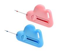 APOMOONS 2PCS Magnetic Seam Guide For Sewing Machine Azul Y Rosa 2-In-1 Adjustable Seam Guide with Built-In Seam Ripper, Multiherramienta para MáQuinas De Coser, Regalos para Aficionados A La Costura